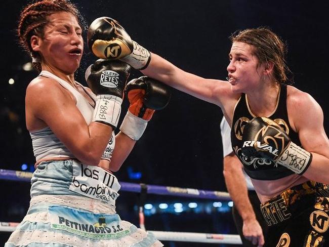 Katie Taylor has taken home the world lightweight title.