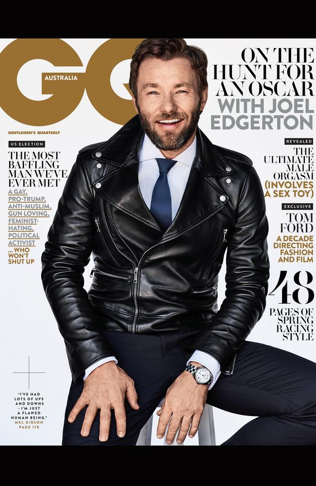 Joel Edgerton on the GQ cover. Picture: Eric Ray Davidson for GQ