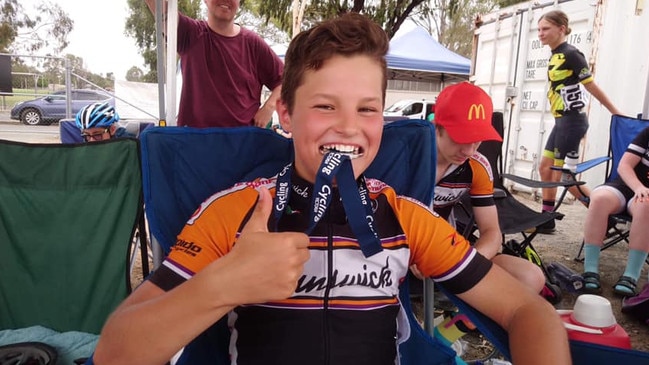 Eddie Jirovec is a young rider on the rise. Picture: Brunswick Cycling Club.