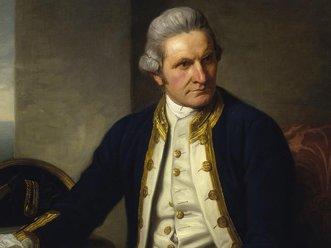 James Cook portrait Nathaniel Dance 1776 oil on canvas © National Maritime Museum, Greenwich, London. Endeavour Voyage – exhibition National Museum of Australia