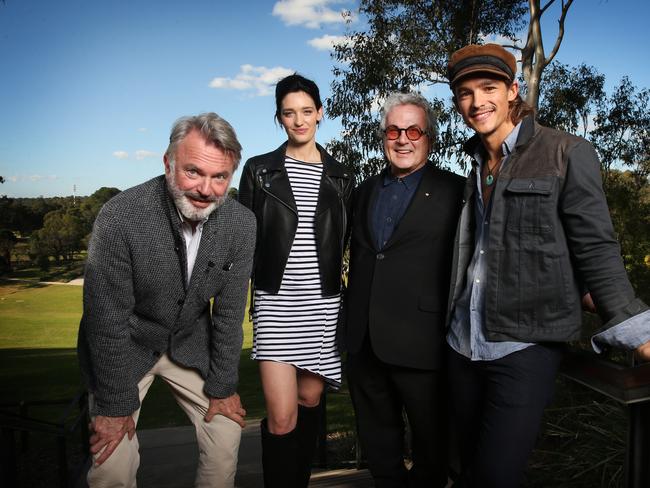 Actors Sam Neill and Tess Haubrich, director George Miller and actor Brenton Thwaites / Picture: Richard Dobson