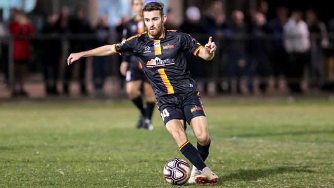 Dylan Smith scored MetroStars’ late winner against Raiders. Picture: Adam Butler