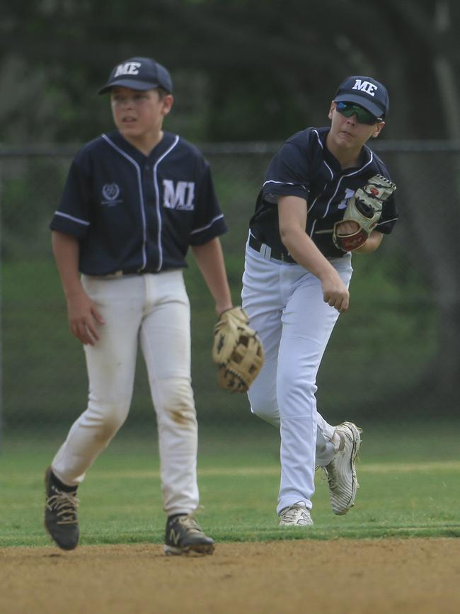 Met East V Met North in the 12-14 years QLD School Sport Baseball Championships. Picture:Glenn Campbell