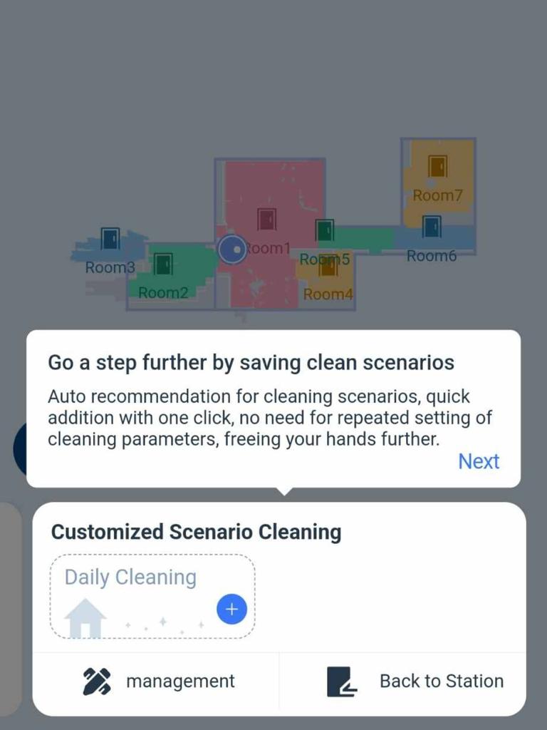 Personalise your clean with the Ecovacs app. Picture: news.com.au/Tahnee-Jae Lopez-Vito.