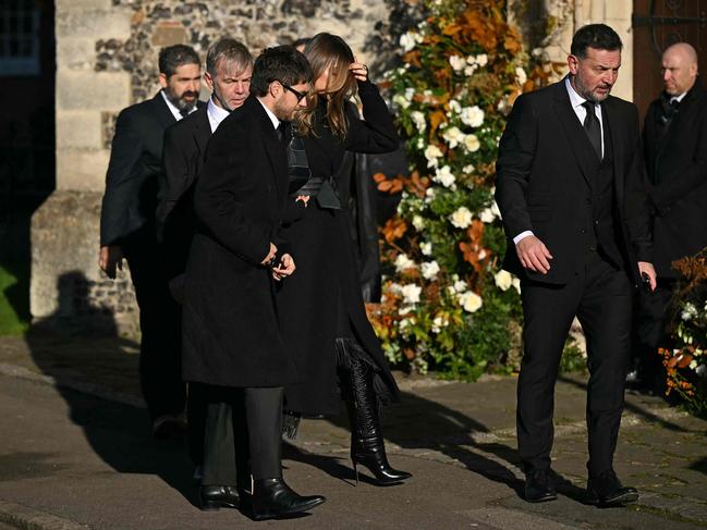 Former One Direction band member Niall Horan paid his respects. Picture: AFP