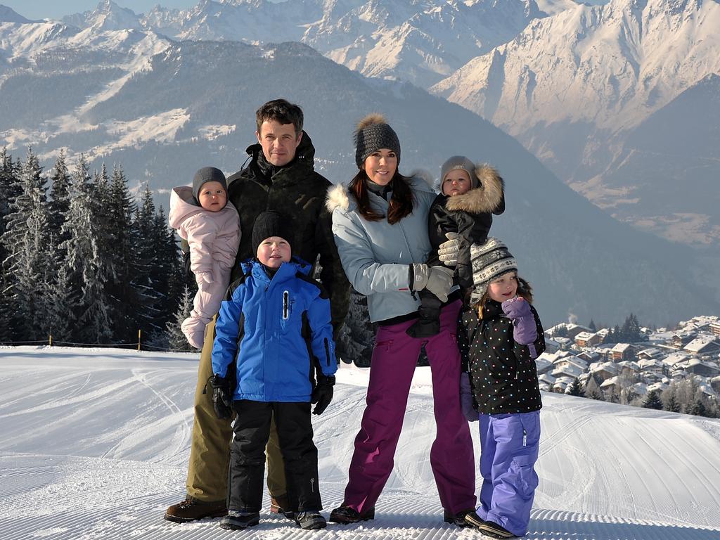 The whole family enjoy a holiday skiing in Verbier, Switzerland. Picture: The Image Gate/Getty Images