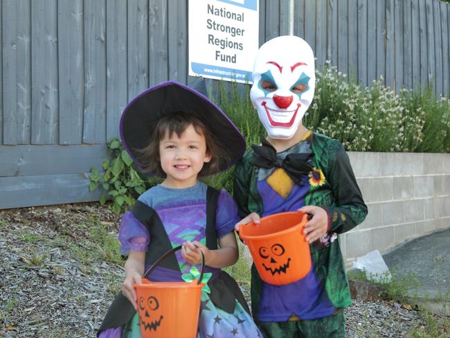 Matilda and Austin at the Greythorn Halloween festival.