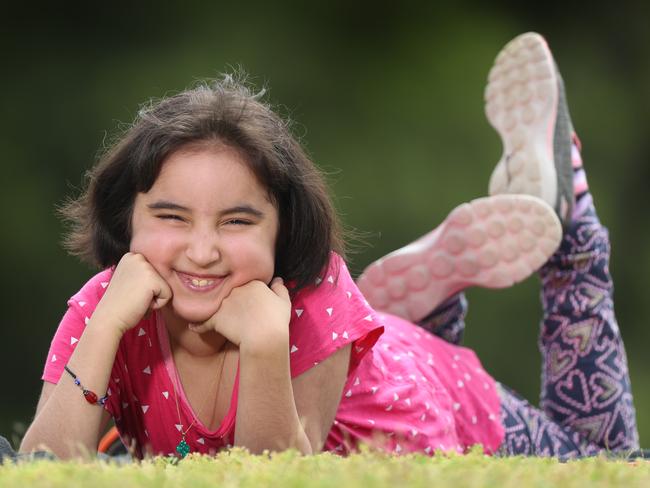 Eda, 10, has three birthdays, and each is celebrated strongly. Picture: Alex Coppel