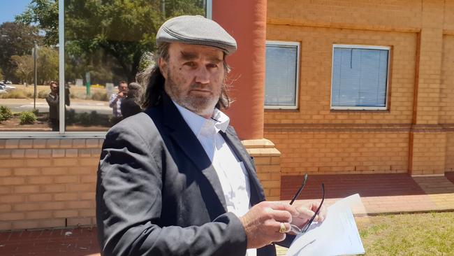 Geoffrey Mortensen leaves the Elizabeth Magistrates Court. Picture Col James