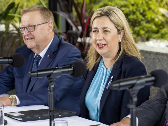 Premier Annastacia Palaszczuk at the announcement of the CEO of the Brisbane 2032 Olympic and Paralympic Games, Cindy Hook, Tuesday, December 13, 2022 - Picture: Richard Walker