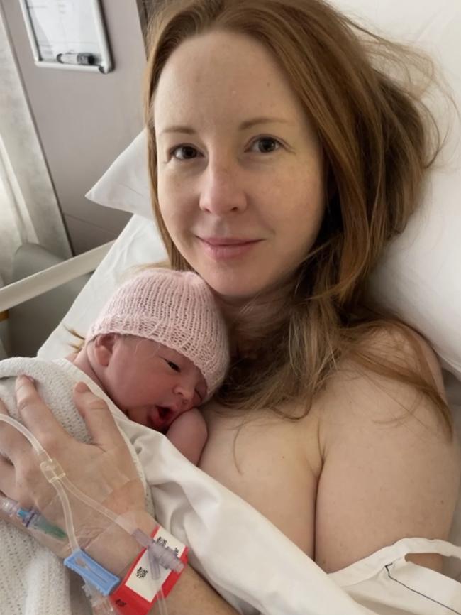 Renee Kelly with her son William who was conceived using a new gentle IVF technique. Picture: Supplied