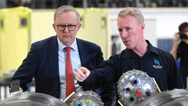 Anthony Albanese visited the company’s manufacturing facility on the Gold Coast in May 2023. Picture: Dan Peled / NCA NewsWire