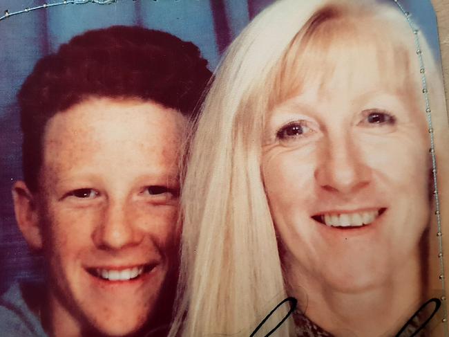 Teenager Mark Donaldson with his mother Bernadette. The last time he saw her was Christmas at her home in Dorrigo.