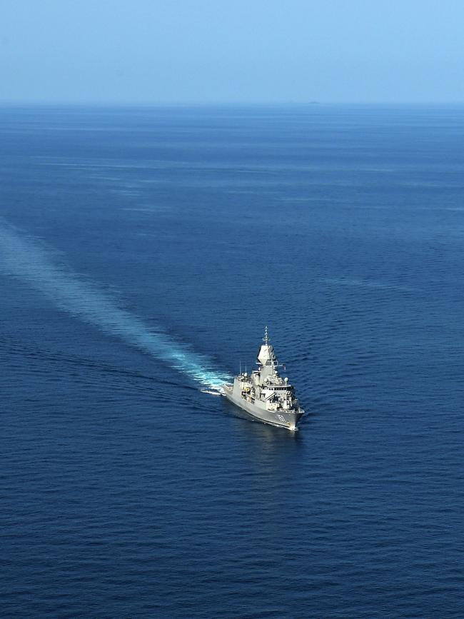 Operation Kakadu onboard the HMAS Perth. Picture: (A)manda Parkinson