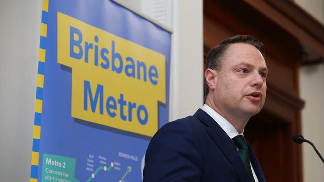 Lord Mayor Adrian Schrinner told Council at today’s Budget meeting that he wants to expand Metro despite a huge cost blowout. Picture: AAP/Claudia Baxter