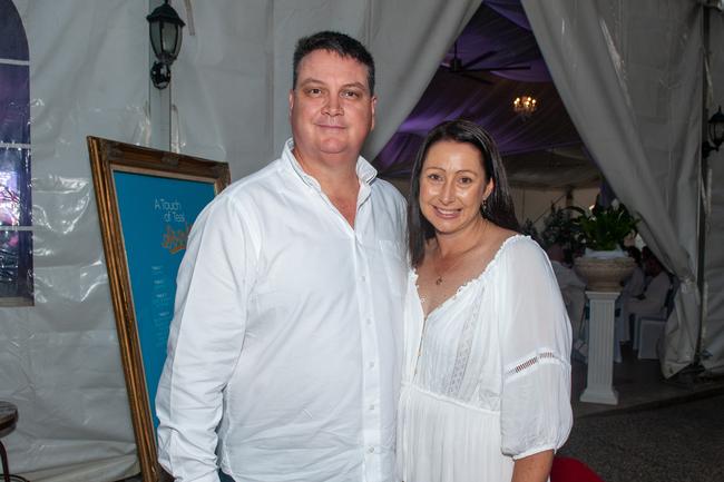 Wayne Large and Jillian Large at Mantra Mackay for a Touch of Teal Soiree Trudy Crowley Foundation fundraising event 2022 Picture: Michaela Harlow