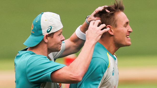 Steve Smith says Marnus Labuschagne should take the positives out of last year.