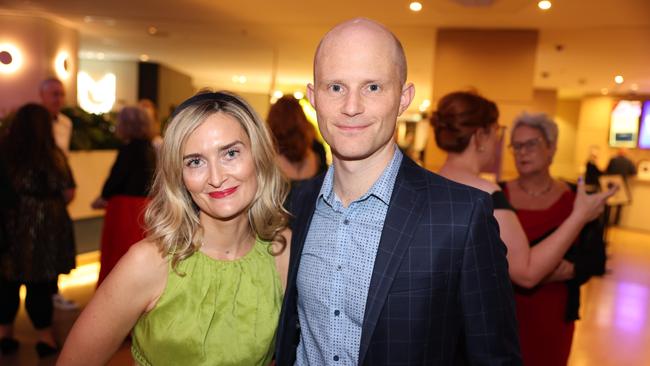Hannah Carroll Chapman and Paddy Macrae at the Screen Forever SPA Awards at The Star Gold Coast for Gold Coast at Large. Picture, Portia Large.