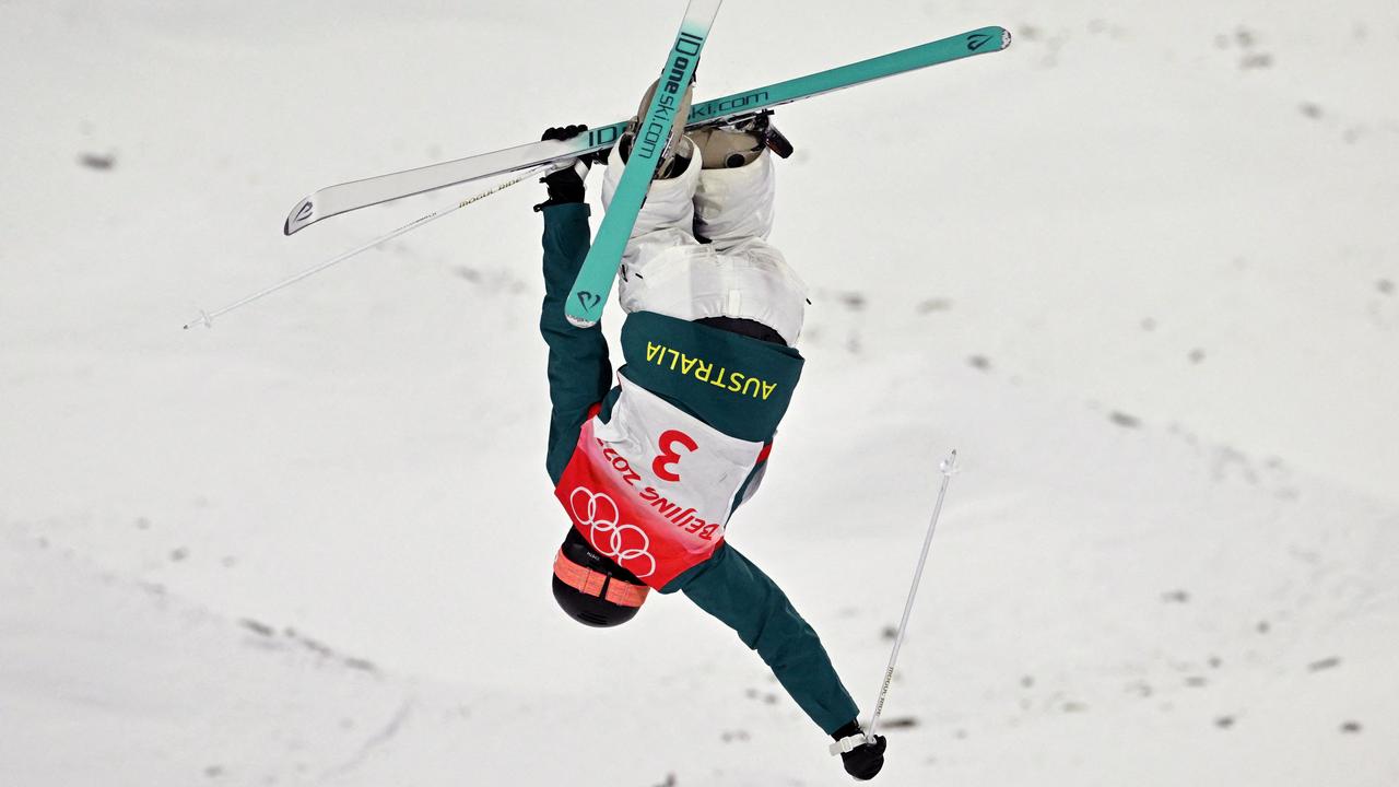 Anthony in the freestyle skiing women's moguls final at the Beijing 2022 Winter Olympic Games. She used to be terrified before jumping. Picture: Ben Stansall