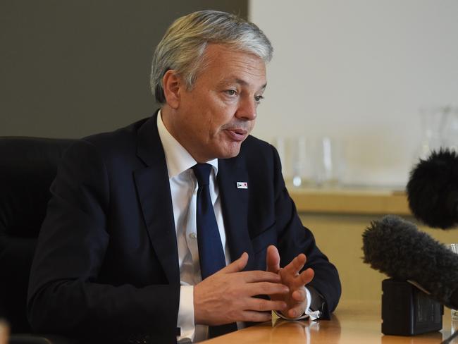 Didier Reynders announced the EU will be shifting to person-based travel guidance. Picture: AAP Image/Mick Tsikas