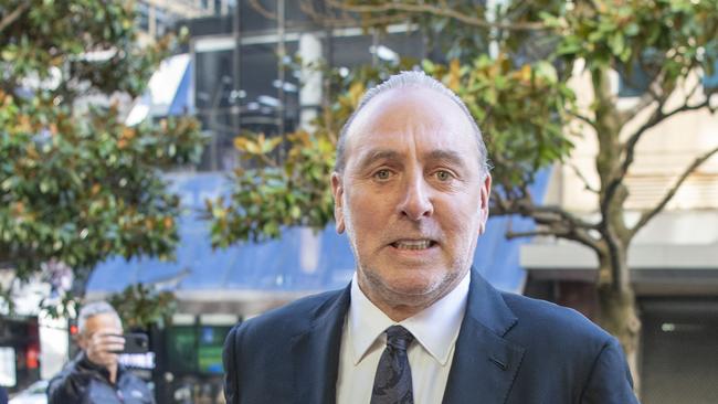 SYDNEY AUSTRALIA - NewsWire Photos, 16 JUNE, 2023: Brian Houston arrives Downing Centre for the final day. The high-profile Hillsong pastor charged with concealing his father's child sexual abuse. Picture: NCA NewsWire / Simon Bullard