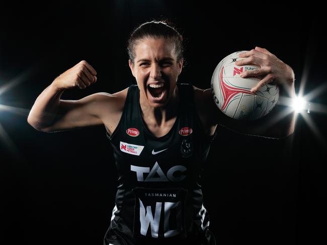 Collingwood star Ash Brazill has proven a game-changer, successfully playing AFLW while also representing the Diamonds. Picture: Matt King/Getty Images for Netball Australia