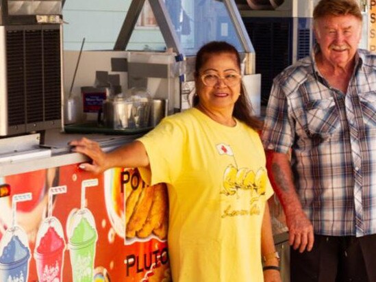 Nannette Houston (left) and her husband Barry Houston (right) run the food truck business together.