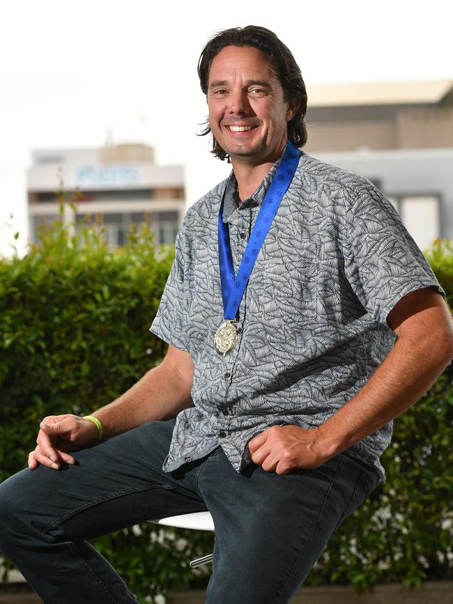 Nigel Hardy saved his mate’s life after he fell into a hot spring in Outback SA. Picture: AAP / Keryn Stevens