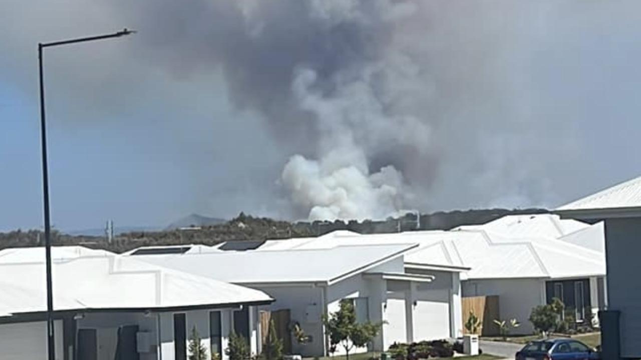 View of the fire at Beerwah. Photo: Emma Oliver