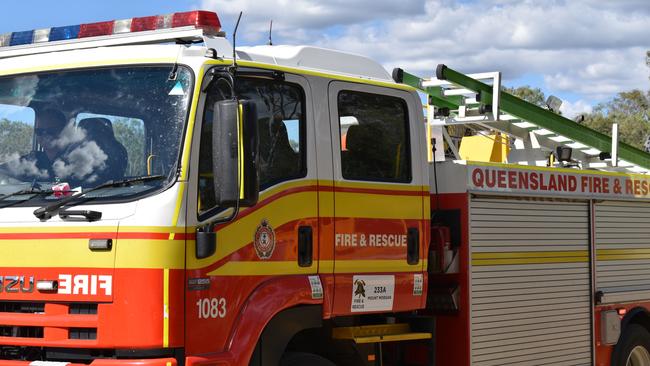 A Queensland Fire and Emergency Services truck.