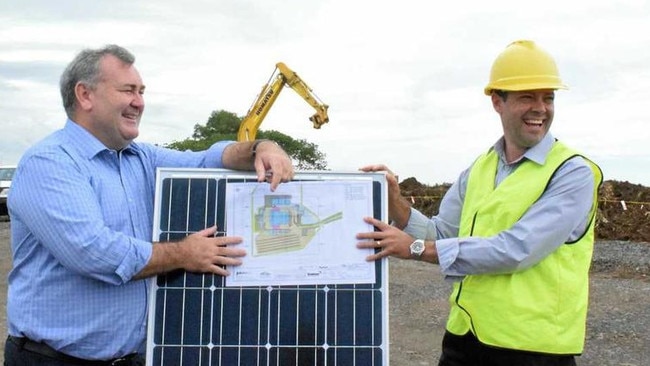 Bundaberg Council’s manager for major projects Adam Wyatt (right) has unexpectedly resigned.