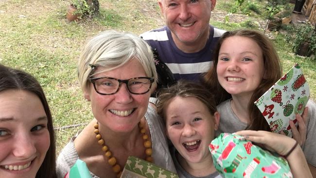 Dr Andrea Smith pictured with husband Robert Smith, and daughters Frances, Isla and Molly. Picture: Supplied