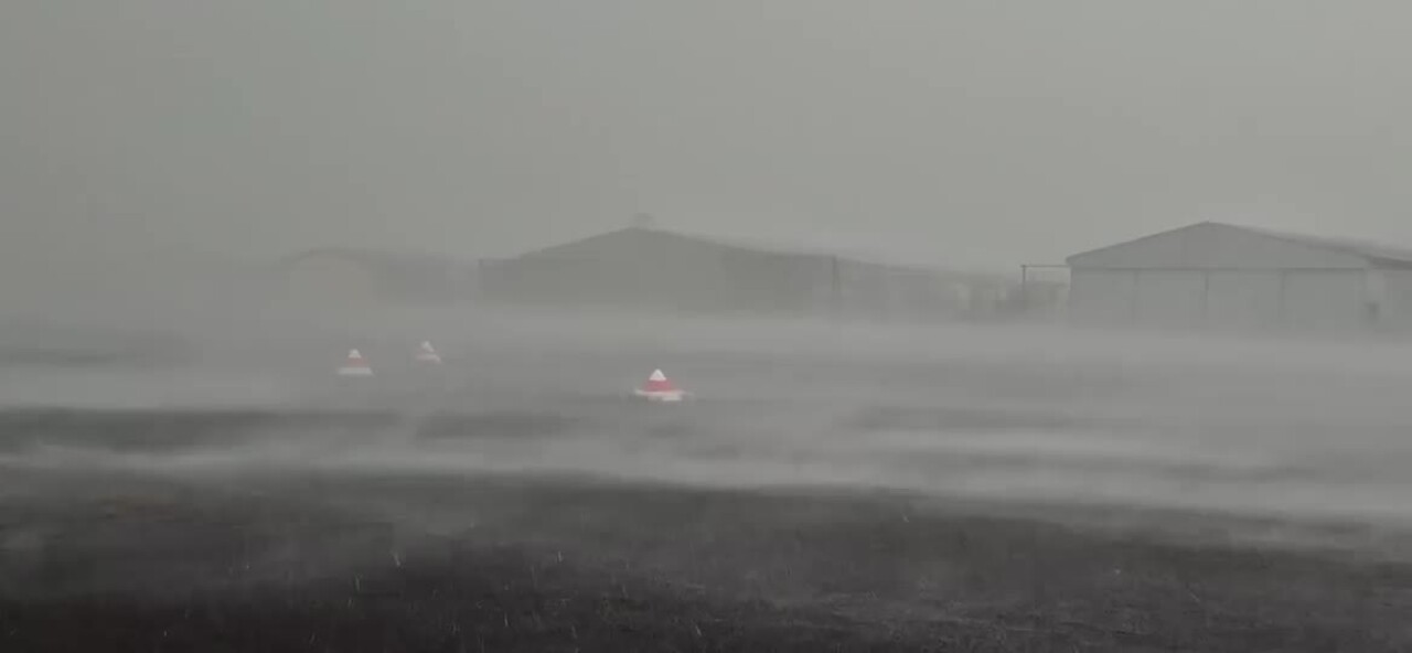 Storm at Lismore Airport December 8