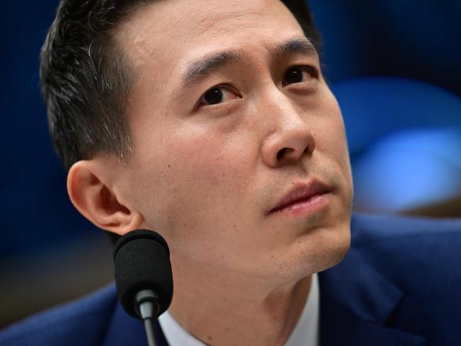 TikTok CEO Shou Zi Chew. Picture: Jim Watson/AFP