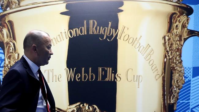 YOKOHAMA, JAPAN - OCTOBER 26: Eddie Jones, the England head coach walks out of the tunnel during the Rugby World Cup 2019 Semi-Final match between England and New Zealand at International Stadium Yokohama on October 26, 2019 in Yokohama, Kanagawa, Japan. (Photo by David Rogers/Getty Images)