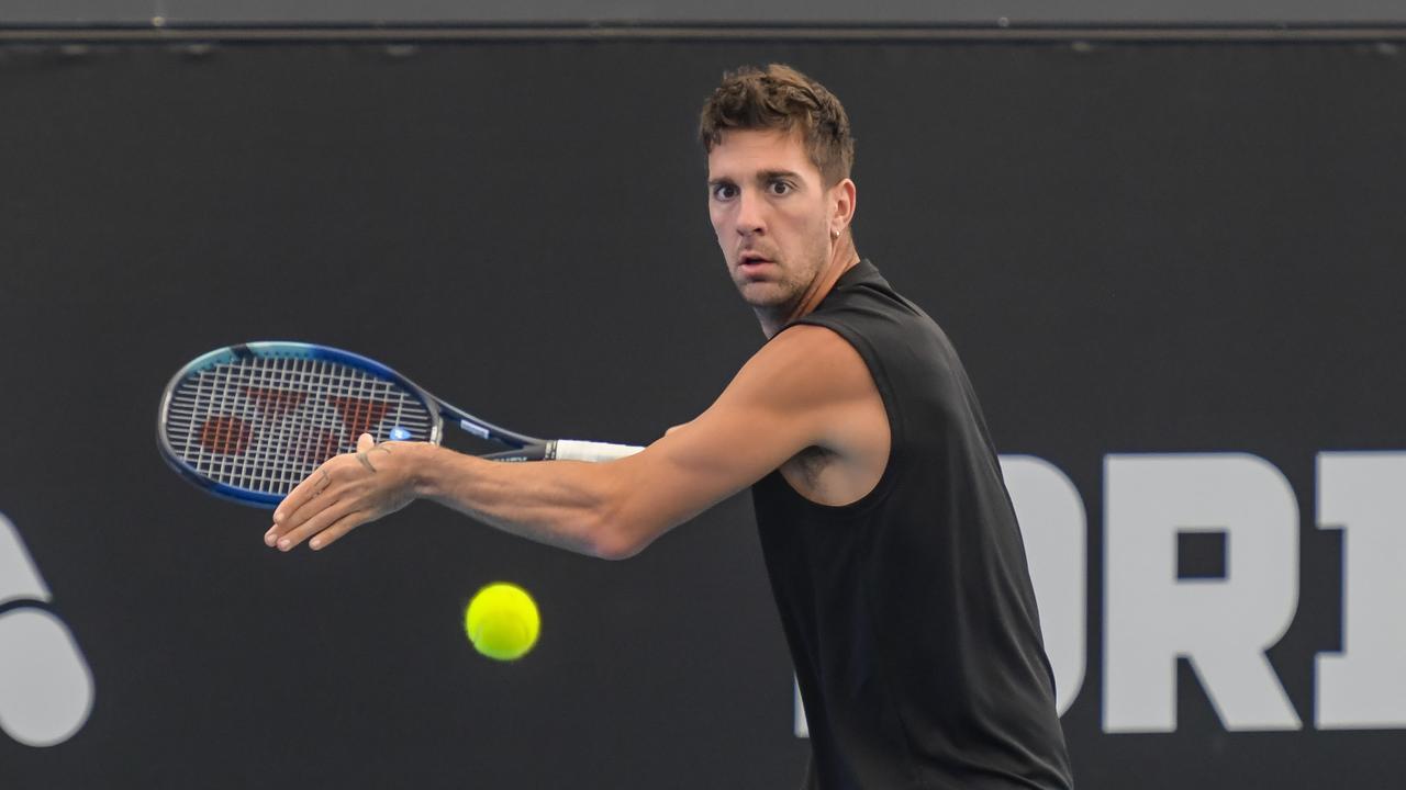 Thanasi Kokkinakis wants to crack the world top 50 next year as he says there is no ceiling on what he can achieve in the latter part of his career. Picture: Roy VanDerVegt