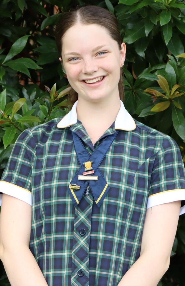 Molly Gordon, Brigidine College arts captain. Picture: Contributed