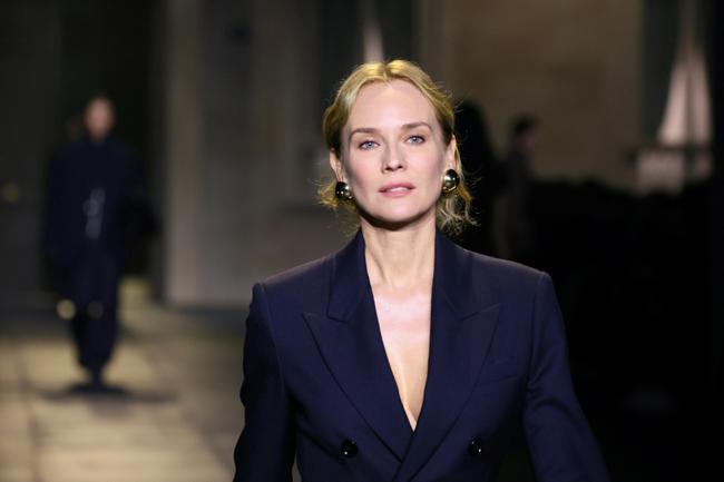 German actress Diane Kruger modelled AMI's understated style