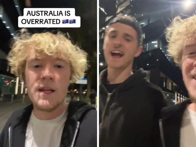 Australians have trolled a British traveller who made a video slamming the country as overrated.