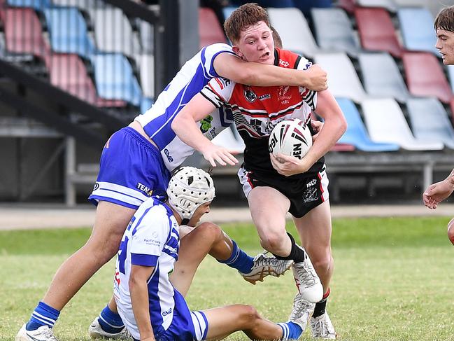 Kirwan SHS against Ignatius Park College at Jack Manski Oval. Picture: Shae Beplate.