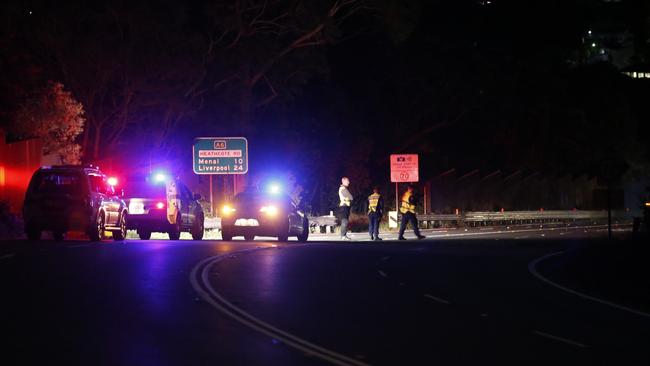 Police at the scene of the crash earlier this month. Heathcote Rd was closed to deal with the situation. Picture: Supplied