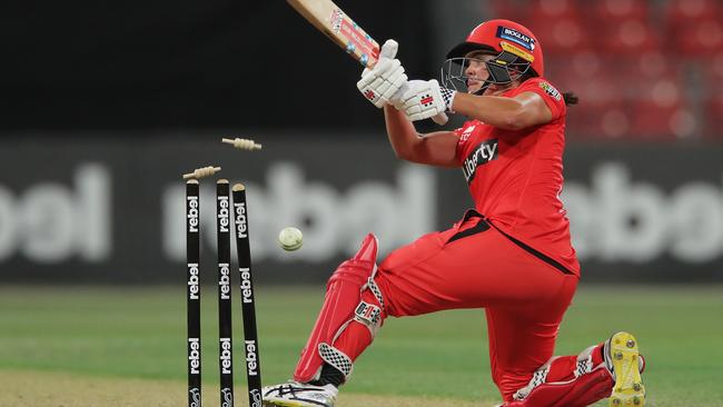 Josie Dooley’s unusual dismissal was a turning point in the match. Picture: Getty Images