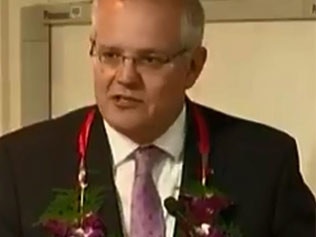 Scott morrison at the Buddhist temple.