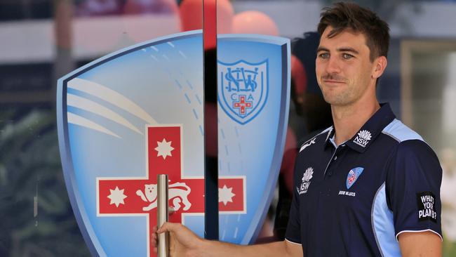 NSW paceman Pat Cummins at Cricket NSW HQ at Sydney Olympic Park