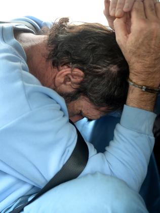 Roman Heinze under arrest. Picture: Greg Higgs.