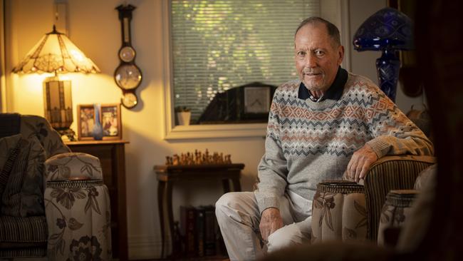 Dialysis patient Brendan Ross- Hunter at Hobart. Picture: Chris Kidd