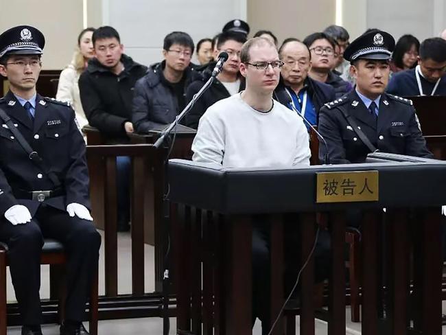 Canadian Robert Lloyd Schellenberg during his retrial on drug trafficking charges. The court sentenced Schellenberg to death. Picture: HO/AFP