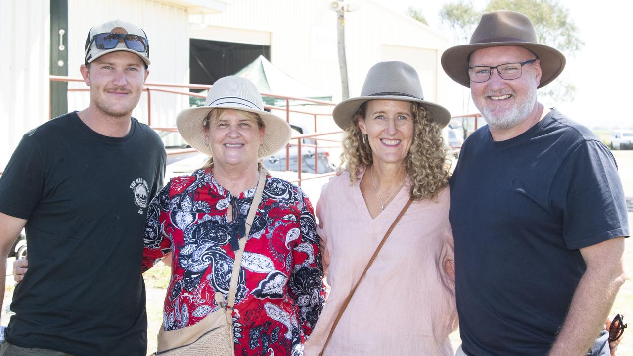 At the Oakey Show are (from left) Matt Green, Annette Green with Helen and Anthony Jackson. Picture: Nev Madsen.