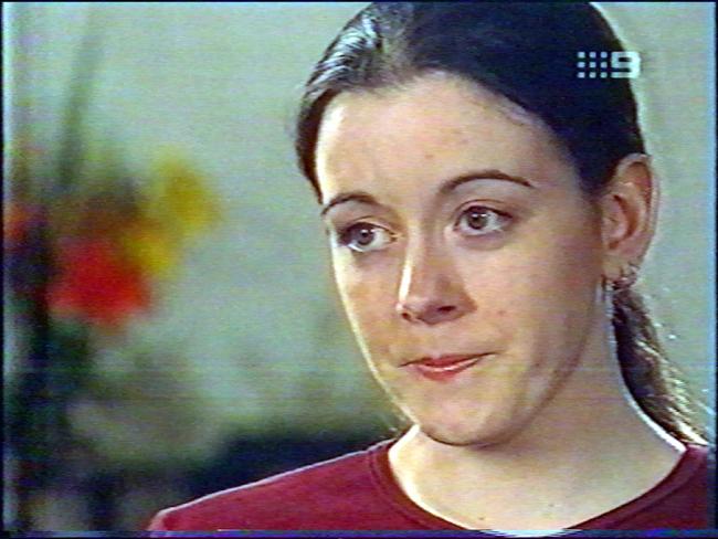 Natasha Ryan during her interview on TV program “60 Minutes” on 27, April, 2003. (Pic: National Nine News Adelaide)