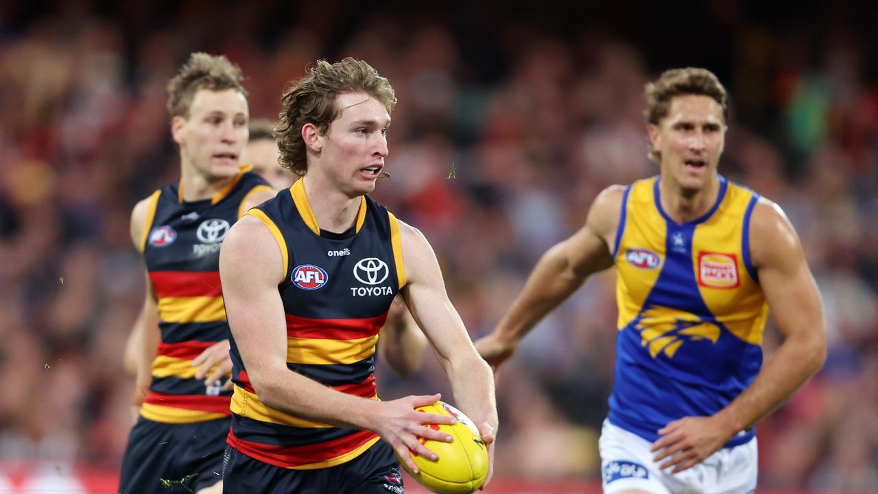 Max Michalanney showed great signs in his debut season. Picture: Sarah Reed/AFL Photos via Getty Images